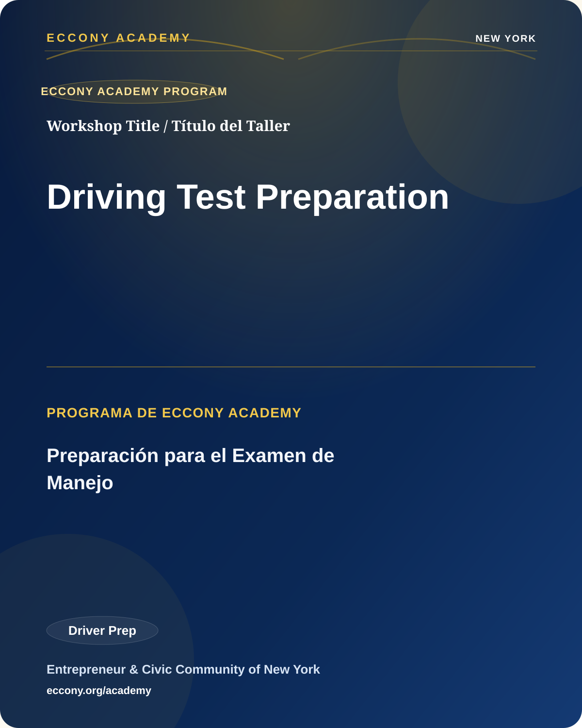 Driving Test Preparation at ECCONY Academy