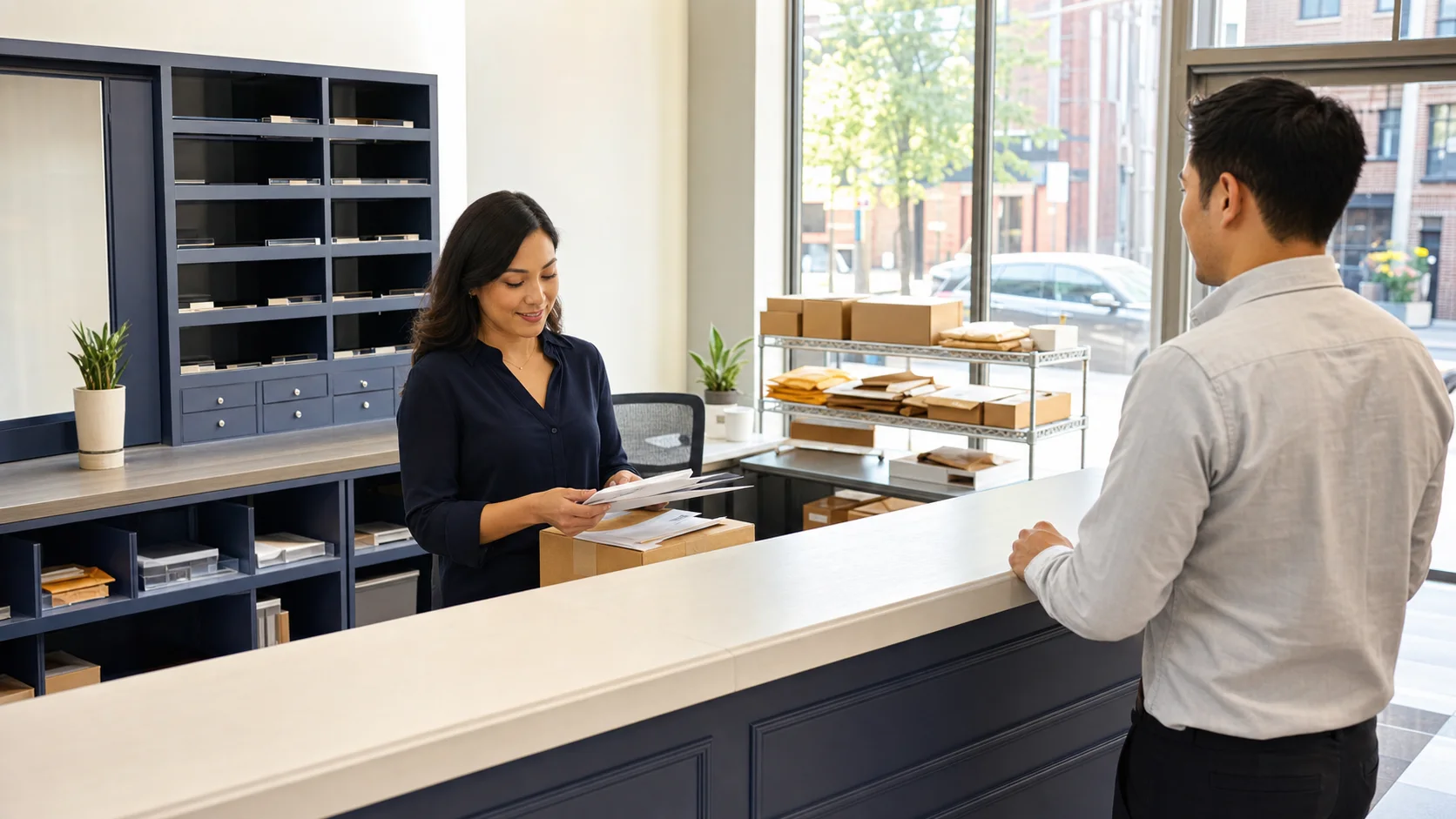 Virtual Office — Mail Pickup service example